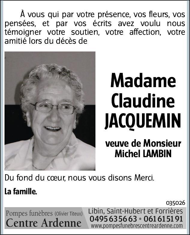 Claudine jacquemin 1
